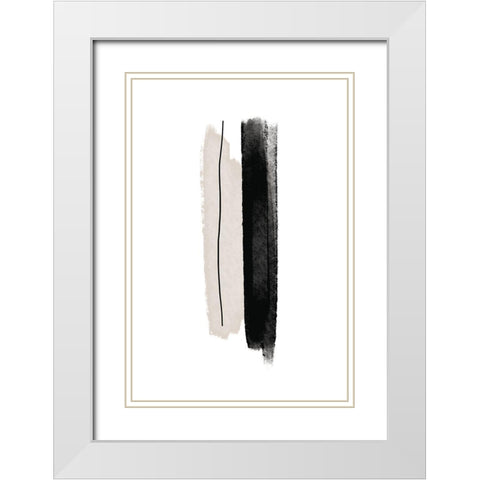 Two plus One White Modern Wood Framed Art Print with Double Matting by Sawall, Anastasia