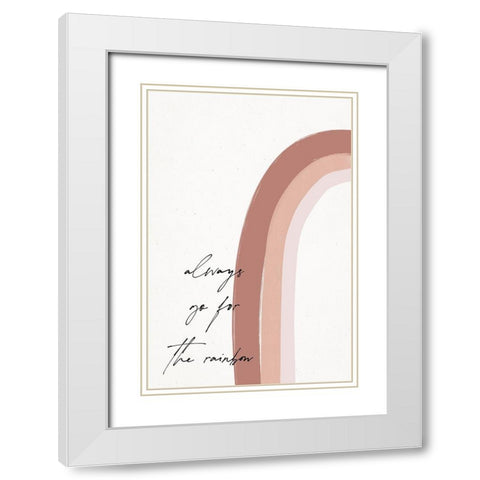 Always go for the Rainbow White Modern Wood Framed Art Print with Double Matting by Sawall, Anastasia
