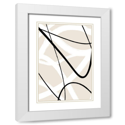 Chances White Modern Wood Framed Art Print with Double Matting by Sawall, Anastasia