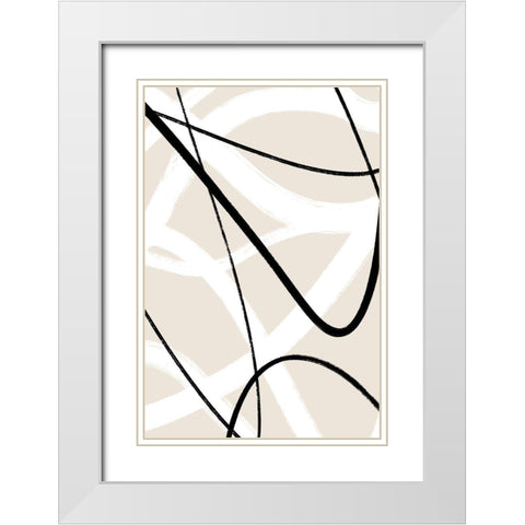 Chances White Modern Wood Framed Art Print with Double Matting by Sawall, Anastasia