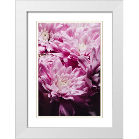 One of a kind White Modern Wood Framed Art Print with Double Matting by Sawall, Anastasia