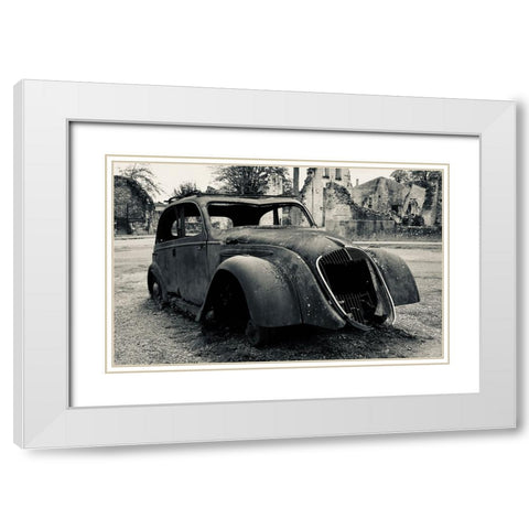 French History White Modern Wood Framed Art Print with Double Matting by Alcantara, Miguel