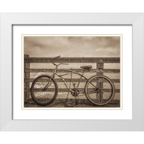 SomeoneS Treasure White Modern Wood Framed Art Print with Double Matting by Reames, Teri