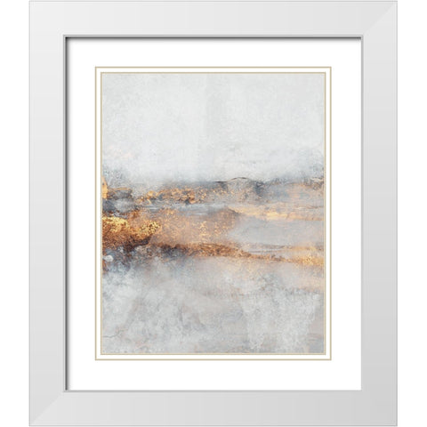 Fog White Modern Wood Framed Art Print with Double Matting by Fredriksson, Elisabeth