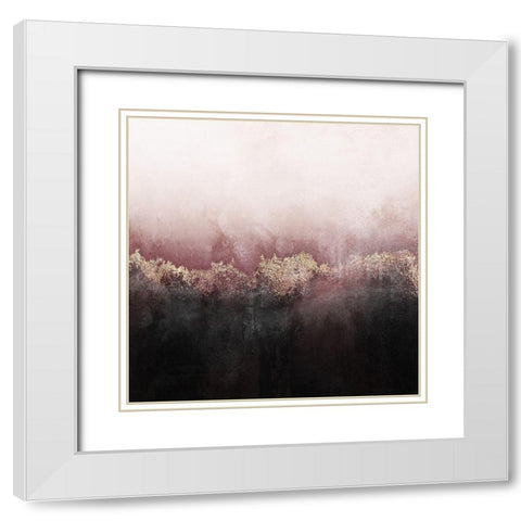 Pink Sky White Modern Wood Framed Art Print with Double Matting by Fredriksson, Elisabeth