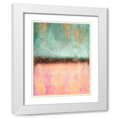 Summer White Modern Wood Framed Art Print with Double Matting by Fredriksson, Elisabeth