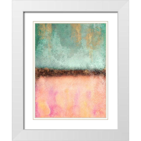 Summer White Modern Wood Framed Art Print with Double Matting by Fredriksson, Elisabeth