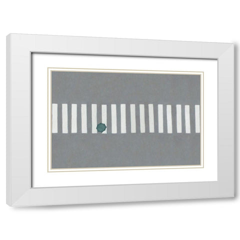 Crossing White Modern Wood Framed Art Print with Double Matting by Cederberg, Marcus