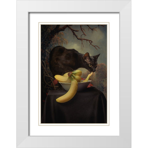 Turbix White Modern Wood Framed Art Print with Double Matting by Adrian Chis, Paul