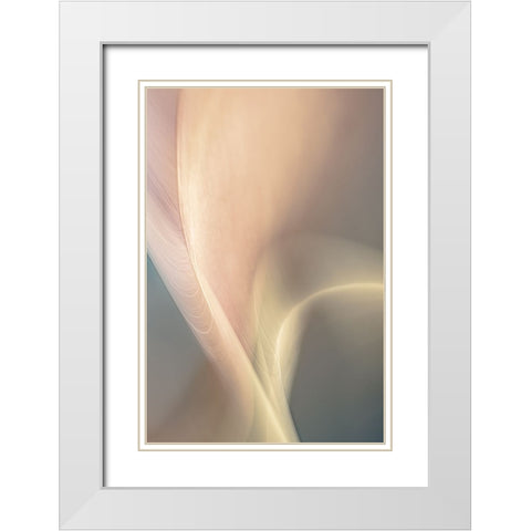 Adagietto White Modern Wood Framed Art Print with Double Matting by Buelow, Beth