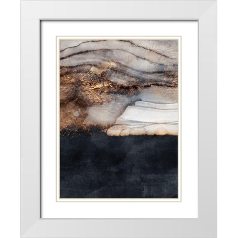Incoming Storm White Modern Wood Framed Art Print with Double Matting by Fredriksson, Elisabeth