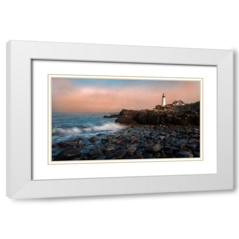 A Moody Day White Modern Wood Framed Art Print with Double Matting by Wei, Rong