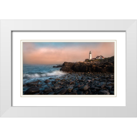 A Moody Day White Modern Wood Framed Art Print with Double Matting by Wei, Rong