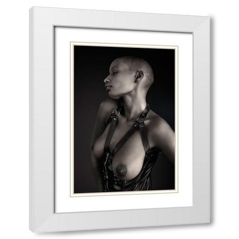 Shasta Topless White Modern Wood Framed Art Print with Double Matting by Slotboom, Jan