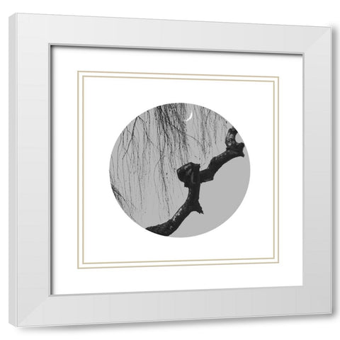 Early Spring No.4 White Modern Wood Framed Art Print with Double Matting by Wei, Xiang