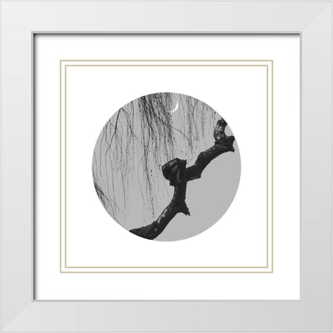 Early Spring No.4 White Modern Wood Framed Art Print with Double Matting by Wei, Xiang