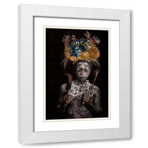 Mugisu White Modern Wood Framed Art Print with Double Matting by Jacob, Matt