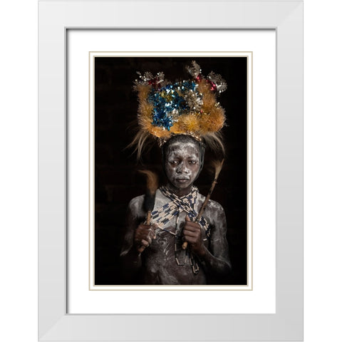 Mugisu White Modern Wood Framed Art Print with Double Matting by Jacob, Matt