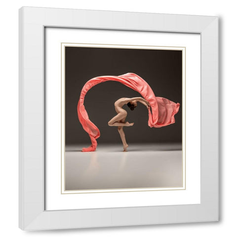 Epsilon White Modern Wood Framed Art Print with Double Matting by Marnovin