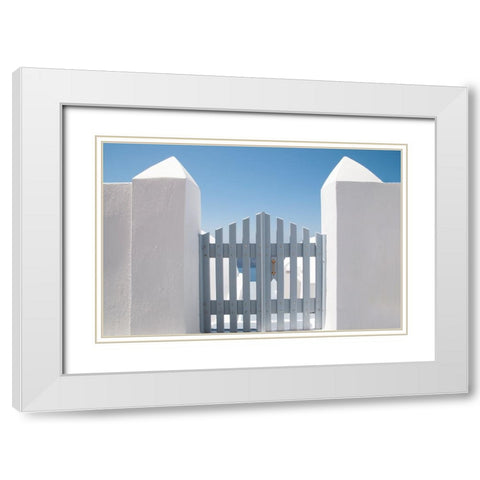 Gateway White Modern Wood Framed Art Print with Double Matting by Wride, Linda