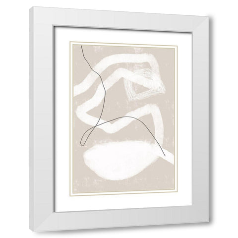 Safe Place White Modern Wood Framed Art Print with Double Matting by Sawall, Anastasia