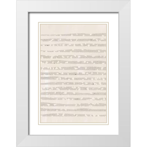 Terrazzo Mood White Modern Wood Framed Art Print with Double Matting by Sawall, Anastasia
