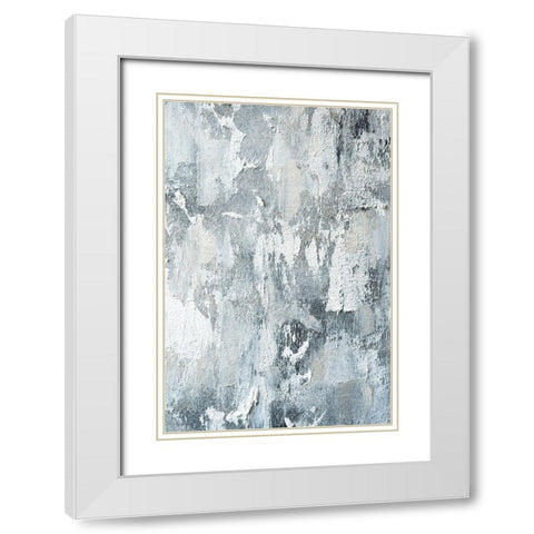 Heavy Texture White Modern Wood Framed Art Print with Double Matting by Sawall, Anastasia