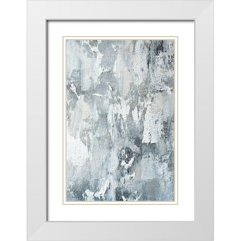 Heavy Texture White Modern Wood Framed Art Print with Double Matting by Sawall, Anastasia