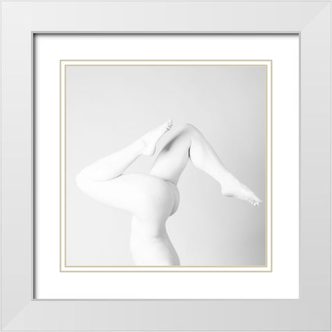 Untitled White Modern Wood Framed Art Print with Double Matting by Golob, Gorazd
