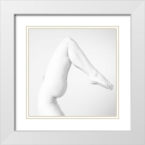 Untitled White Modern Wood Framed Art Print with Double Matting by Golob, Gorazd