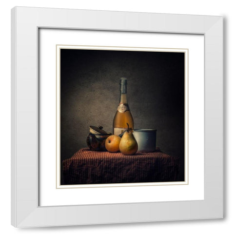 Still Life White Modern Wood Framed Art Print with Double Matting by Adrian Chis, Paul