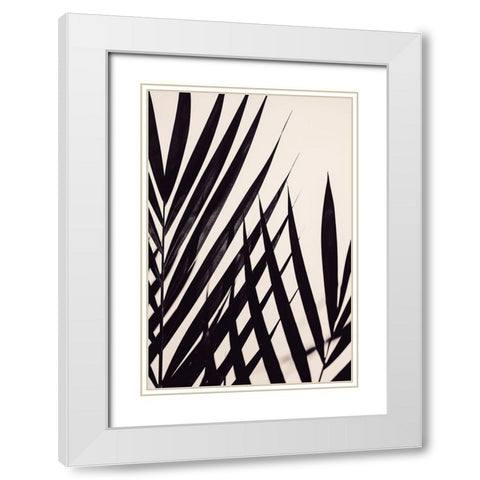 Guldpalm black White Modern Wood Framed Art Print with Double Matting by 1x Studio III