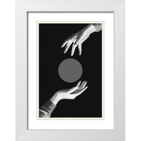 Chosen No 03 White Modern Wood Framed Art Print with Double Matting by 1x Studio III