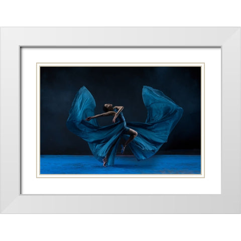Butterfly Wardrobe White Modern Wood Framed Art Print with Double Matting by Suhardjo, Lisdiyanto