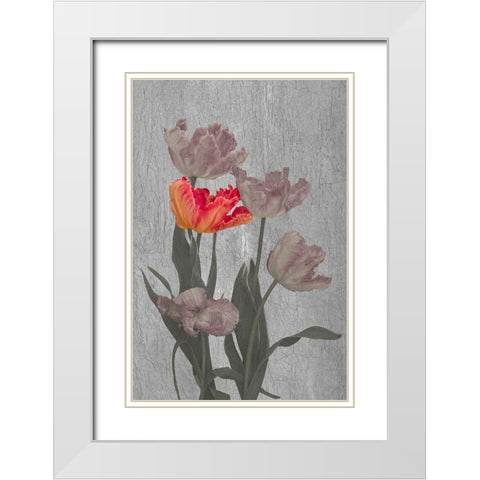 Aflame White Modern Wood Framed Art Print with Double Matting by Urbanski, Richard