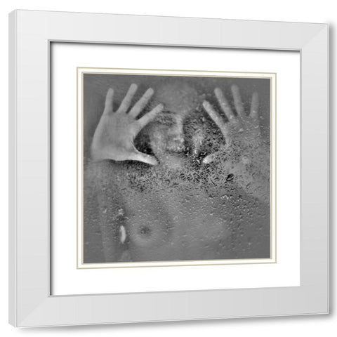 Untitled White Modern Wood Framed Art Print with Double Matting by Andreescu, Cristian