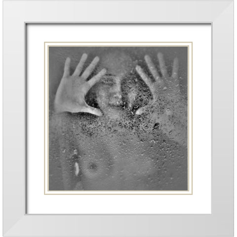 Untitled White Modern Wood Framed Art Print with Double Matting by Andreescu, Cristian