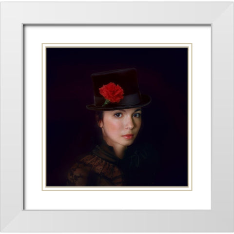 ****** White Modern Wood Framed Art Print with Double Matting by Melik-Nubarova, Svetlana