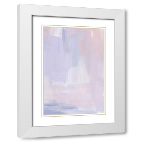 Pastel Mood White Modern Wood Framed Art Print with Double Matting by Sawall, Anastasia