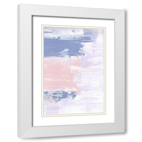 Pastel Fun White Modern Wood Framed Art Print with Double Matting by Sawall, Anastasia
