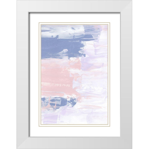 Pastel Fun White Modern Wood Framed Art Print with Double Matting by Sawall, Anastasia