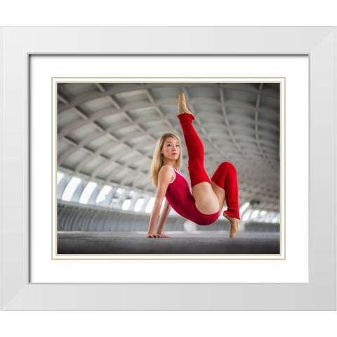 The sky the limit White Modern Wood Framed Art Print with Double Matting by Ng, Joseph