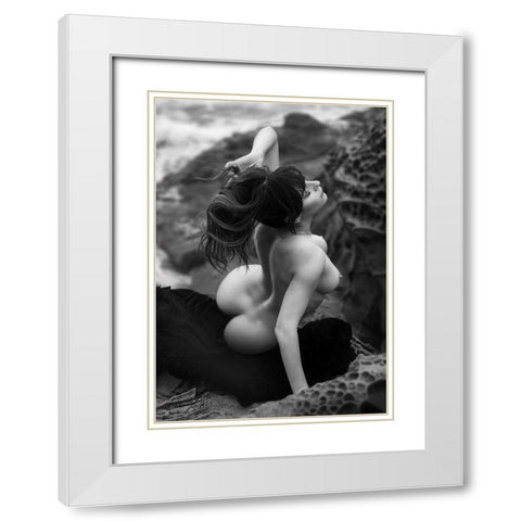 Getting Free (Part 2) White Modern Wood Framed Art Print with Double Matting by Lazzarotti, Paolo