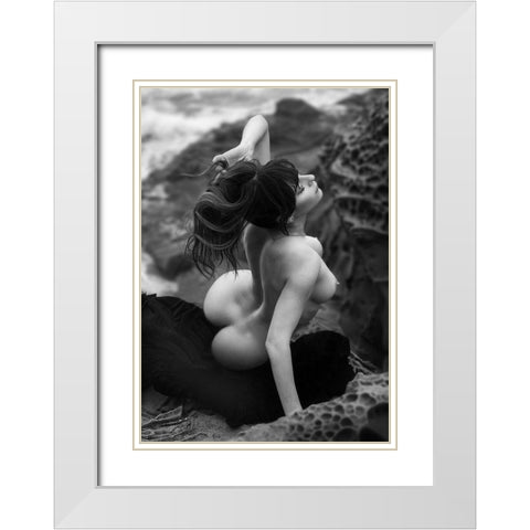 Getting Free (Part 2) White Modern Wood Framed Art Print with Double Matting by Lazzarotti, Paolo