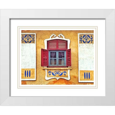 Wide open White Modern Wood Framed Art Print with Double Matting by Grigore, Oana