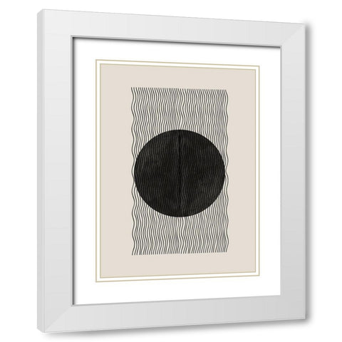 BaB No2. White Modern Wood Framed Art Print with Double Matting by The Miuus Studio