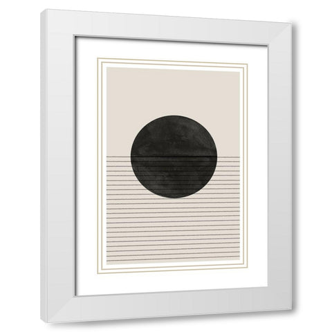 BaB No4. White Modern Wood Framed Art Print with Double Matting by The Miuus Studio