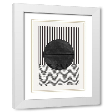 BaB No10. White Modern Wood Framed Art Print with Double Matting by The Miuus Studio