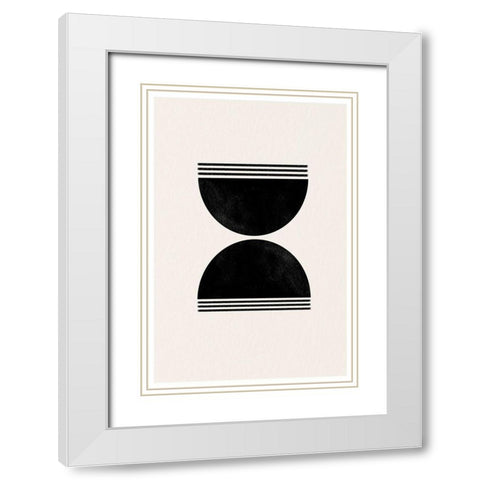 BaB No12. White Modern Wood Framed Art Print with Double Matting by The Miuus Studio