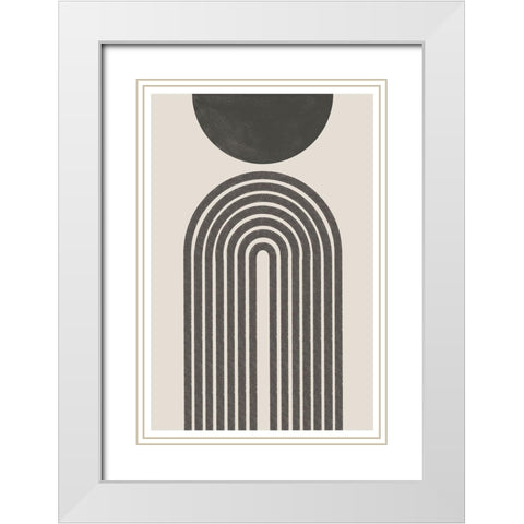 BaB No22. White Modern Wood Framed Art Print with Double Matting by The Miuus Studio